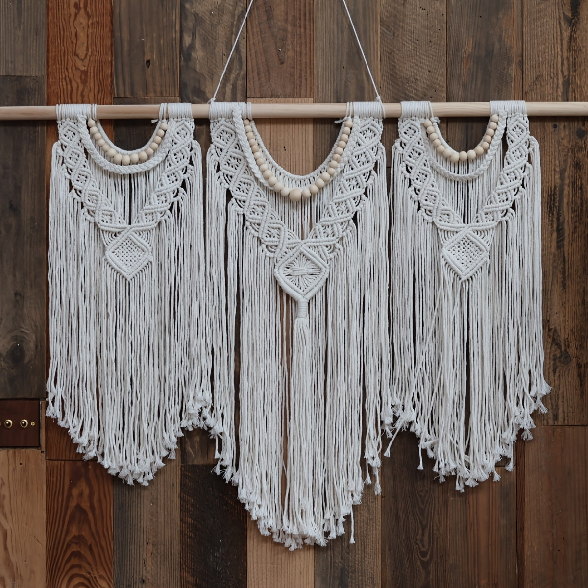 1pc Large Macrame Wall Hanging Boho Tapestry Macrame Wall Decor Bohemian Handmade Tapestry Home Decoration for Bedroom Living Room Wedding Party - 43\