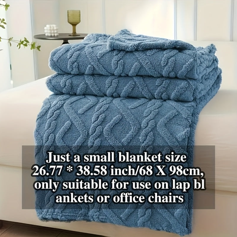 Cozy Blanket Cozy Lamb Fleece Blanket | 1pc | Lamb Fleece | Soft, Warm, 3D Design, Multifunctional, Hand Wash Only | Bed, Couch & Travel | All-Season | Natural Beige\u002FLight Brown