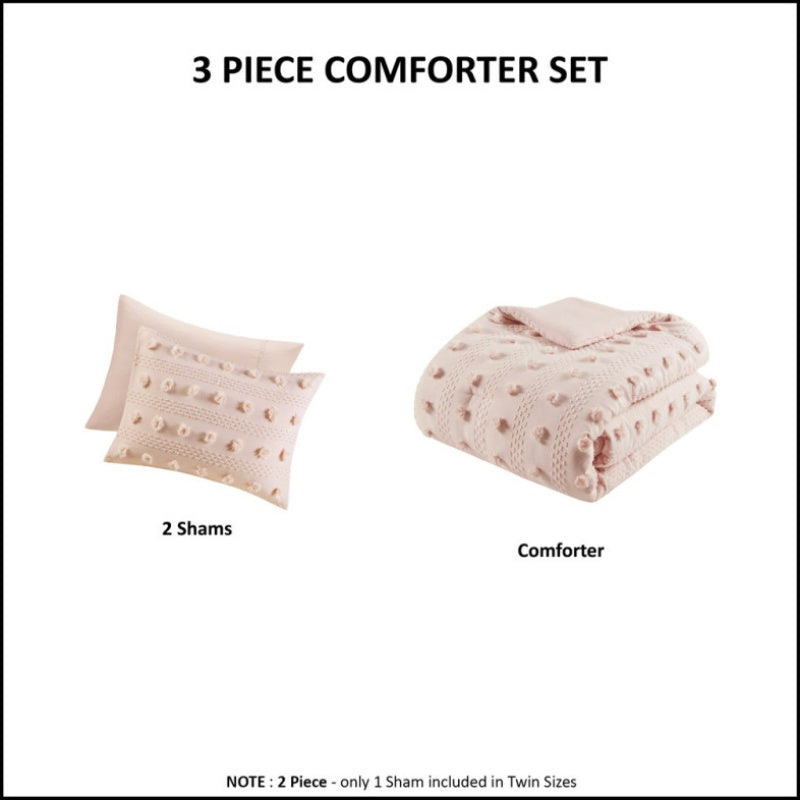 Twin Twin XL Clip Jacquard Comforter Set