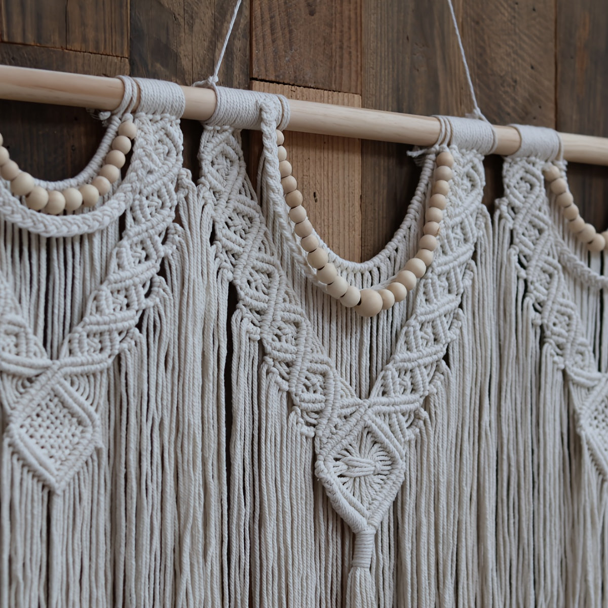 1pc Large Macrame Wall Hanging Boho Tapestry Macrame Wall Decor Bohemian Handmade Tapestry Home Decoration for Bedroom Living Room Wedding Party - 43\