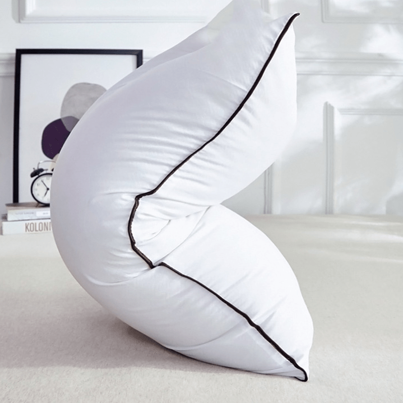 2pcs Luxury Cooling Pillows - Ultra Soft Microfiber with Down Alternative Filling, Breathable Design for Back, Side, and Stomach Sleepers, Hotel Quality, Machine Washable, White