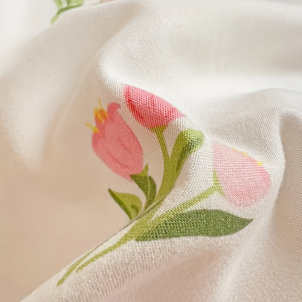 3pcss Ultra Soft Washed Small Fresh Printed Bed Sheet Three Piece Set, One Medium Double Bed Bed Sheet - Soft, Lightweight, Ultra-fine Fiber Deep Pocket Bed Sheet 3pcs Set Includes One Bed Sheet And Two Pillowcases