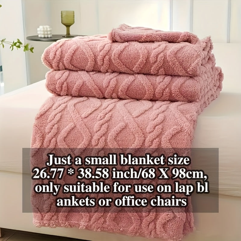 Cozy Blanket Cozy Lamb Fleece Blanket | 1pc | Lamb Fleece | Soft, Warm, 3D Design, Multifunctional, Hand Wash Only | Bed, Couch & Travel | All-Season | Natural Beige\u002FLight Brown