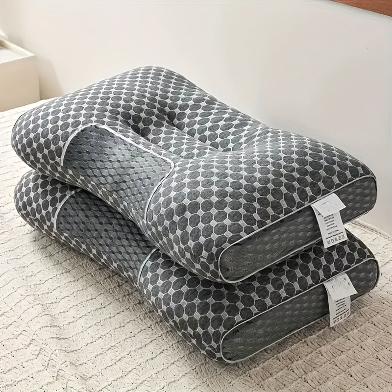 Two Pieces Of Pillow, Neck Support, Adjustable Neck Pillow for Comfortable Sleep, Ergonomic Contour Memory Pillow