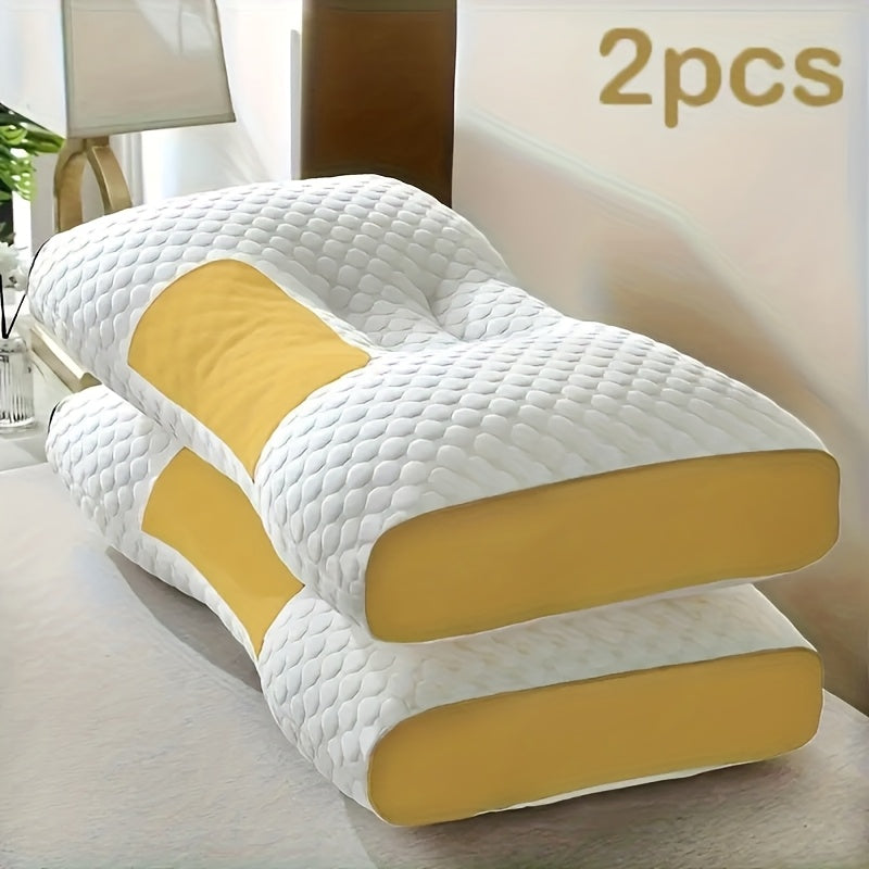 Two Pieces Of Pillow, Neck Support, Adjustable Neck Pillow for Comfortable Sleep, Ergonomic Contour Memory Pillow