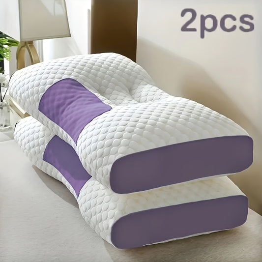 Two Pieces Of Pillow, Neck Support, Adjustable Neck Pillow for Comfortable Sleep, Ergonomic Contour Memory Pillow