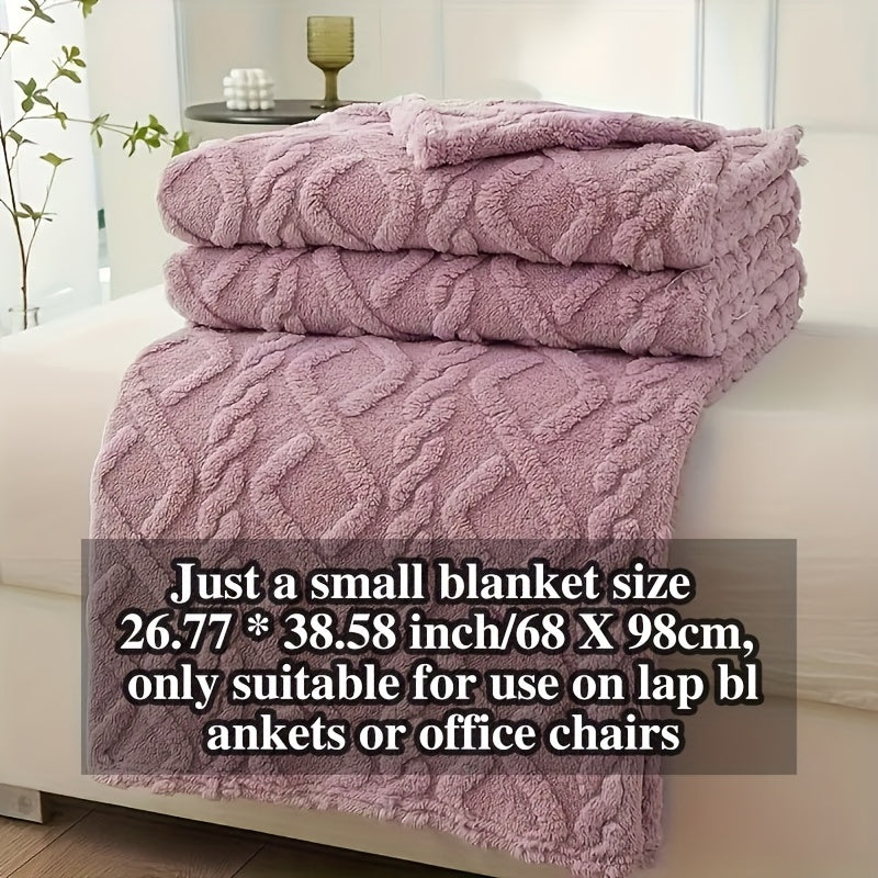Cozy Blanket Cozy Lamb Fleece Blanket | 1pc | Lamb Fleece | Soft, Warm, 3D Design, Multifunctional, Hand Wash Only | Bed, Couch & Travel | All-Season | Natural Beige\u002FLight Brown