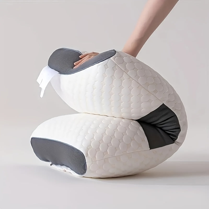 Two Pieces Of Pillow, Neck Support, Adjustable Neck Pillow for Comfortable Sleep, Ergonomic Contour Memory Pillow