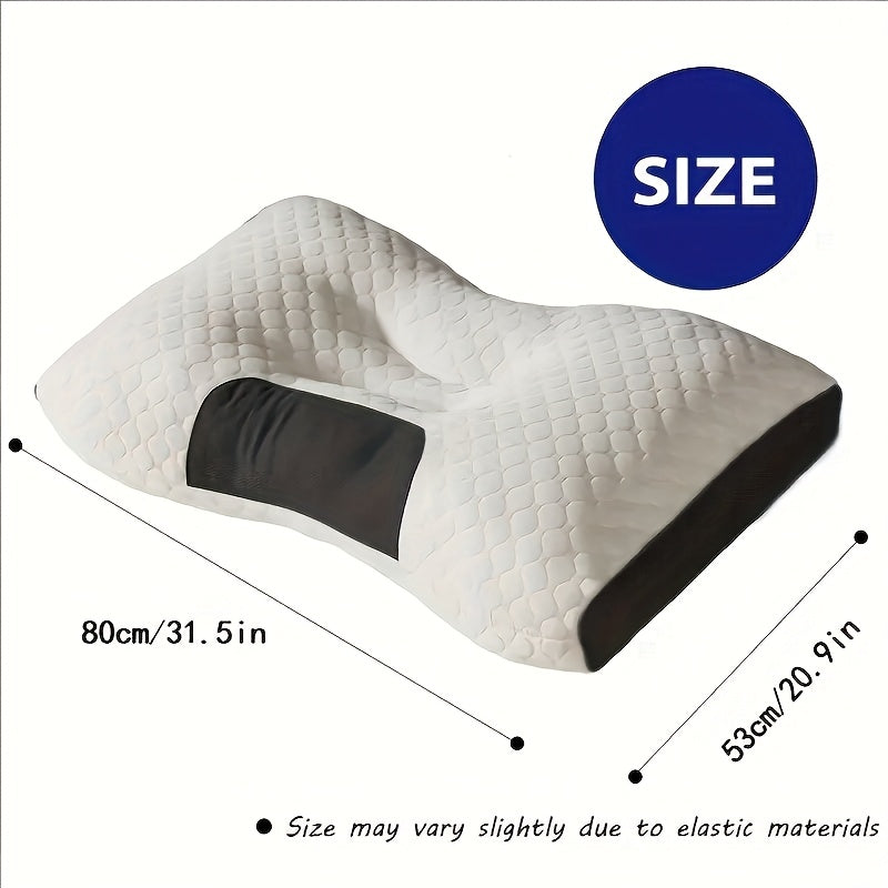 Two Pieces Of Pillow, Neck Support, Adjustable Neck Pillow for Comfortable Sleep, Ergonomic Contour Memory Pillow