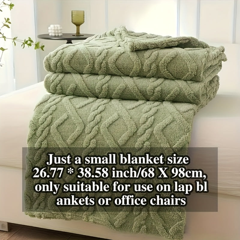 Cozy Blanket Cozy Lamb Fleece Blanket | 1pc | Lamb Fleece | Soft, Warm, 3D Design, Multifunctional, Hand Wash Only | Bed, Couch & Travel | All-Season | Natural Beige\u002FLight Brown