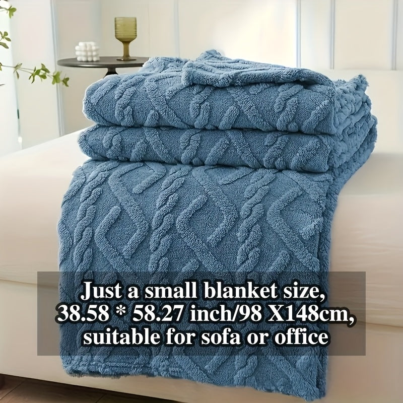 Cozy Blanket Cozy Lamb Fleece Blanket | 1pc | Lamb Fleece | Soft, Warm, 3D Design, Multifunctional, Hand Wash Only | Bed, Couch & Travel | All-Season | Natural Beige\u002FLight Brown